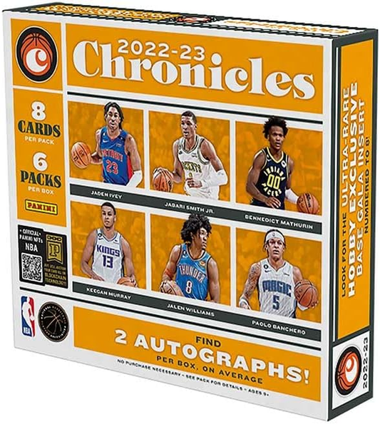 NBA 2022-23 Panini Chronicles NBA Hobby Basketball Cards Box