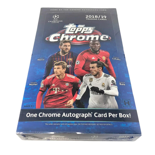 SOCCER 2018-19 TOPPS CHAMPIONS LEAGUE CHROME (UEFA) - HOBBY box (1 Auto)
