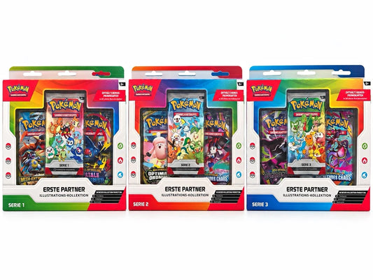 POKEMON Erste Partner Serie 1-3 im set Illustrations Kollektion DE