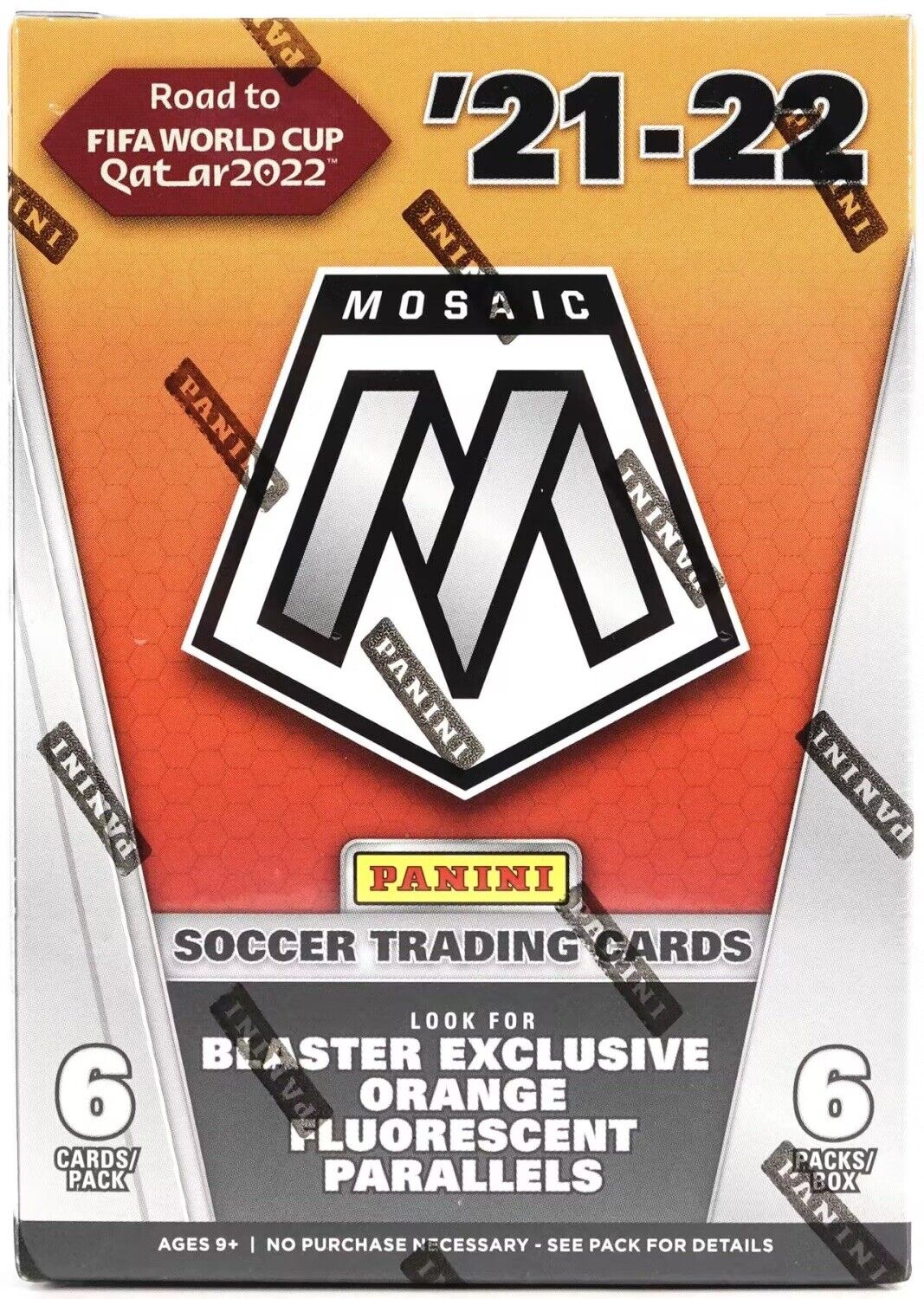 SOCCER Panini Mosaic Road to FIFA World Cup Qatar 2021-22 Blaster Box