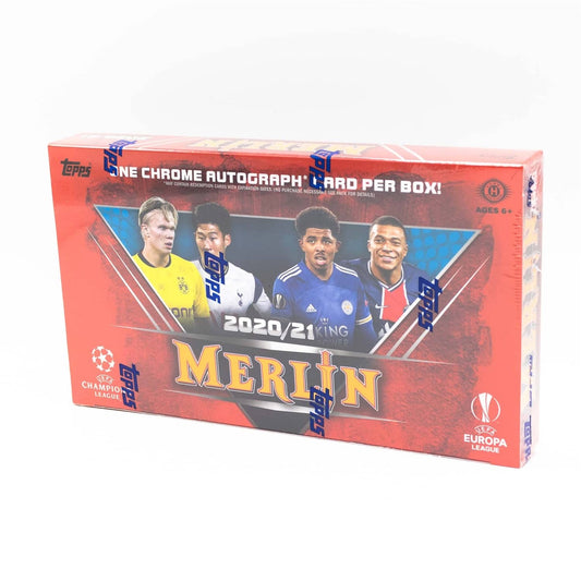 SOCCER 2020-21 Topps Chrome Merlin Box UEFA Champions