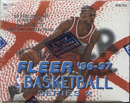 NBA 1996-97 FLEER SERIES 2 BASKETBALL CARD BOX Kobe Bryant? Jordan?