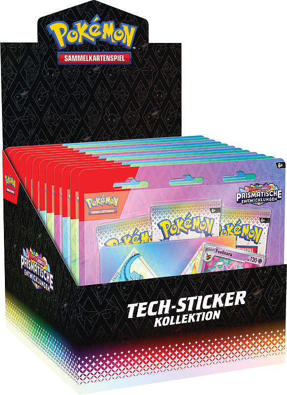 POKEMON Prismatische Entwicklungen Tech Sticker Kolletktion (Deutsch)