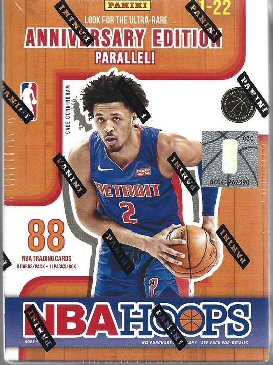 NBA Panini 21-22 Hoops Blaster Box (Anniversary Edition) 88 Cards