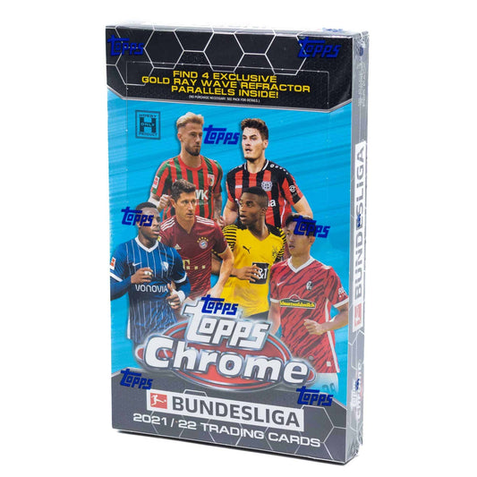 SOCCER 2021-22 Topps Chrome Bundesliga LITE Hobby Box -4 Raywave Parallels pro Box