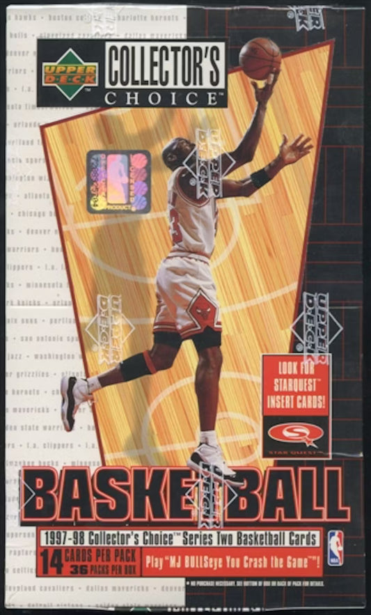 NBA 1997/98 Upper Deck Collector's Choice Series 2 Basketball Hobby Box