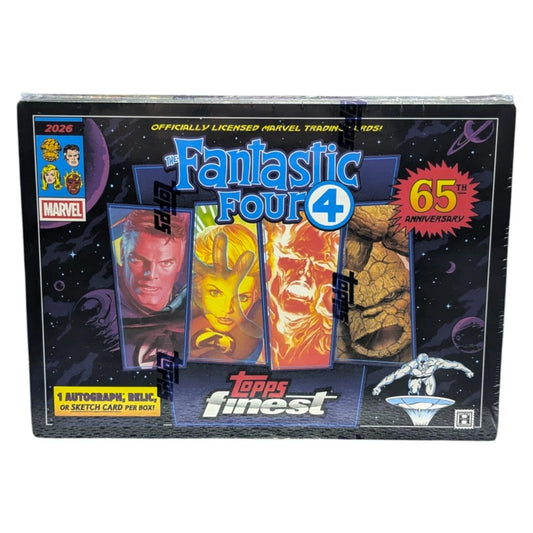 2026 Topps Finest Fantastic Four (4) Hobby Box
