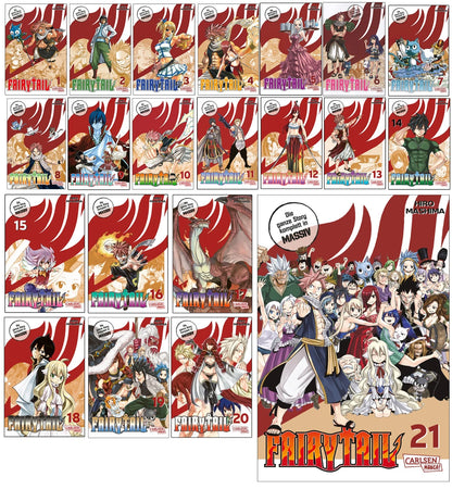 MANGA Fairy Tail Massiv Band 1-21 komplette Serie