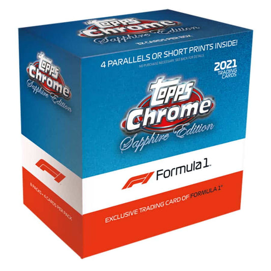 2021 Topps Formula 1 Chrome Racing Sapphire Edition Box