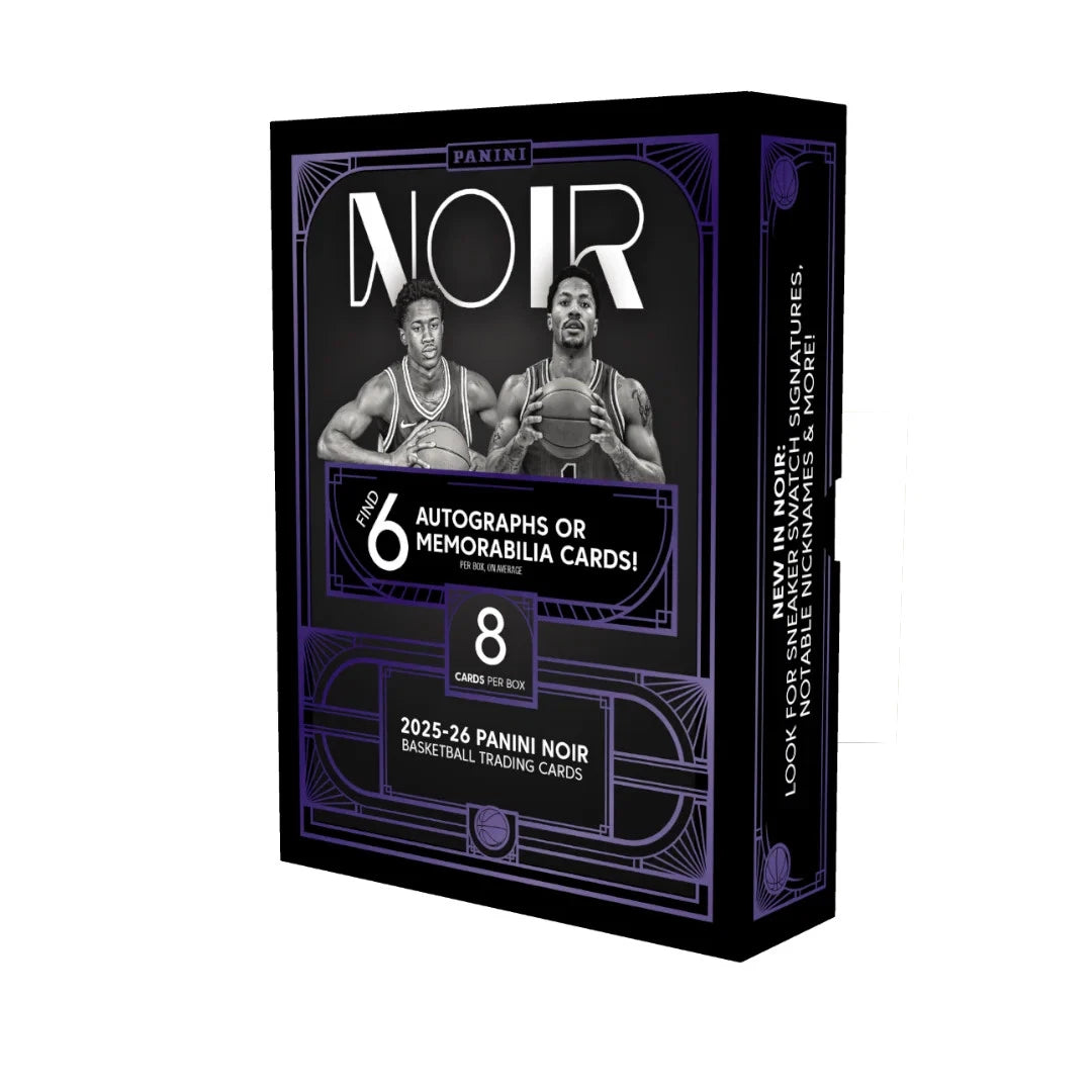 2025-26 Panini Noir Basketball Card Box (5 Auto, 1 Memo)