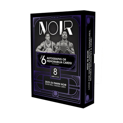 2025-26 Panini Noir Basketball Card Box (5 Auto, 1 Memo)