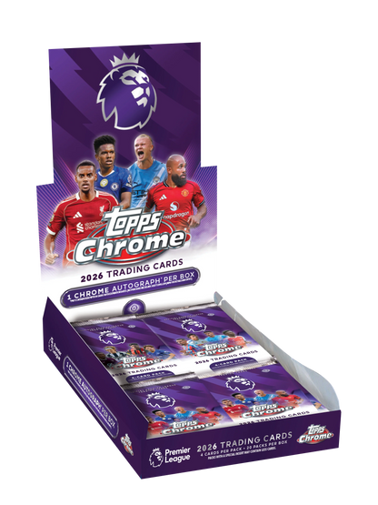 SOCCER 2026 Topps Chrome Premier League - EPL Hobby Box