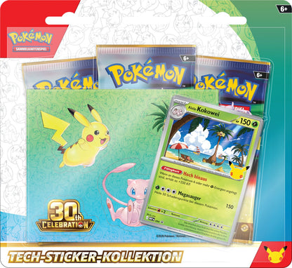 POKEMON 30 Jahre 3-er Pack Tech-Sticker-Kollektion DE (EVT September 2026)