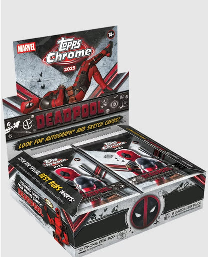 Deadpool Wolverine 2025 Topps Chrome Hobby Box