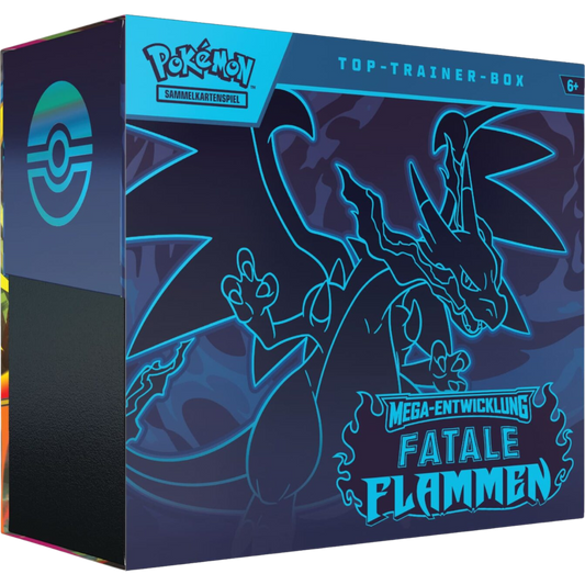 POKEMON Mega-Entwicklung: Fatale Flammen Top Trainer Box DE (voraussichtlich ab 14. November 2025)