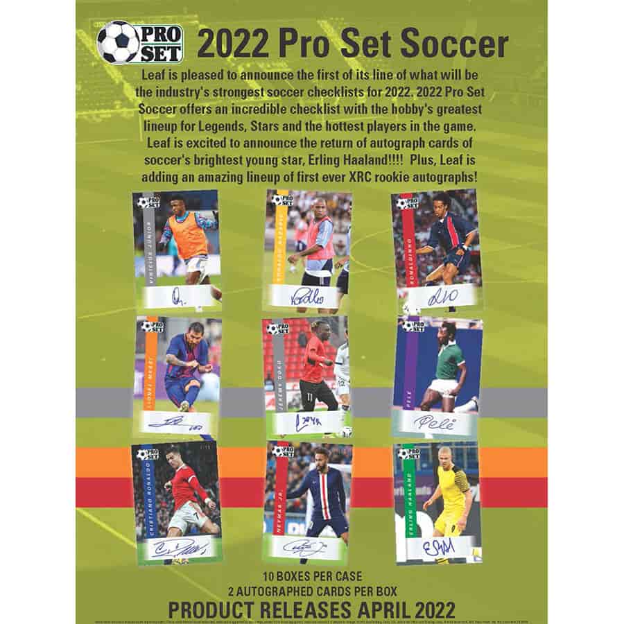 2022 Pro Set Soccer Card Box (2 Auto)