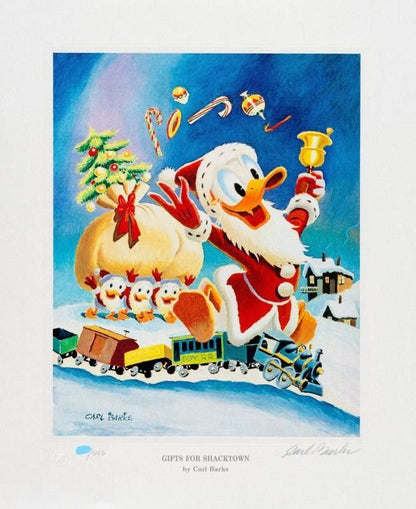 BARKS LITHOGRAPHIE Gifts for Shacktown Mini Lithograph (1991) (Signed Limited Edition,595 Ex)