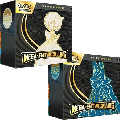 Pokemon Mega Entwicklungen Lucario+ Guardevoir Top Trainer Box Bundle DE