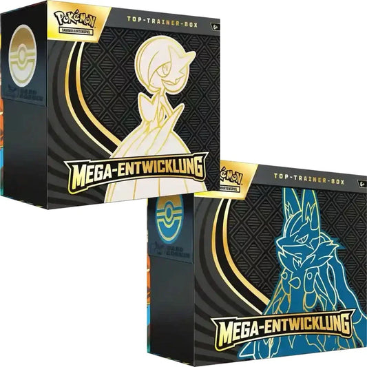 Pokemon Mega Entwicklungen Lucario+ Guardevoir Top Trainer Box Bundle DE