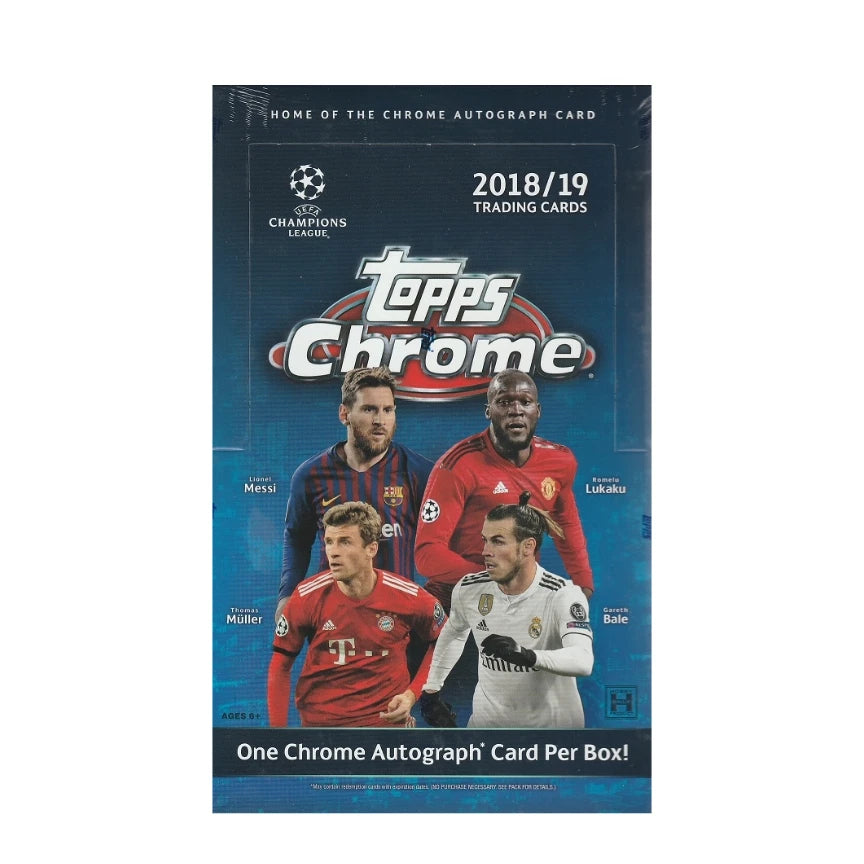 2018-19 Topps UEFA Champions League Chrome Soccer Card Box (1 Auto)
