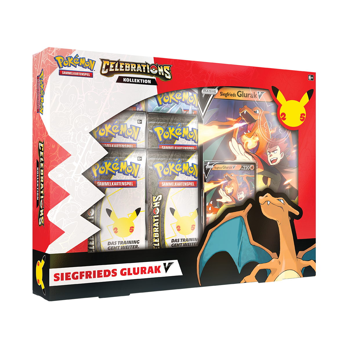 POKEMON Celebrations Premium  Siegfrieds Glurak-V Box DE