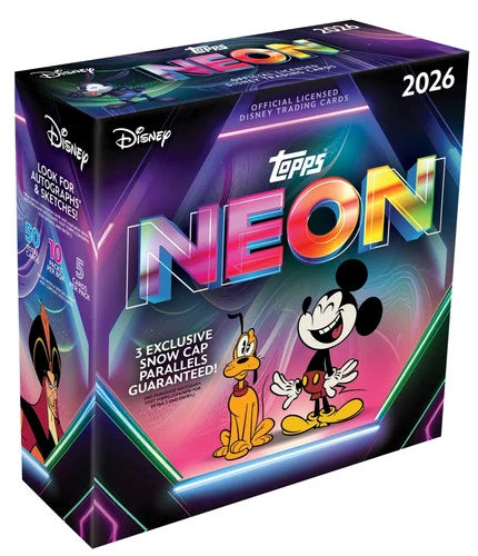 2026 Topps Disney Neon - Mega Box (Vorbestellung !! erscheint voraussichtlich 17. April 2026)