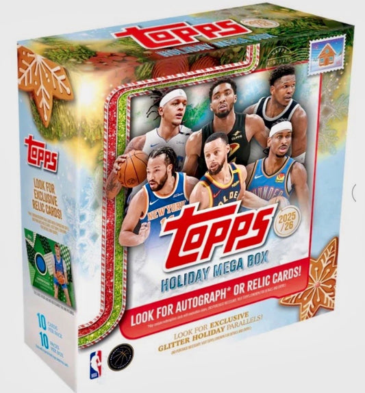 NBA 2025/26 Topps Holiday NBA Basketball Mega Box