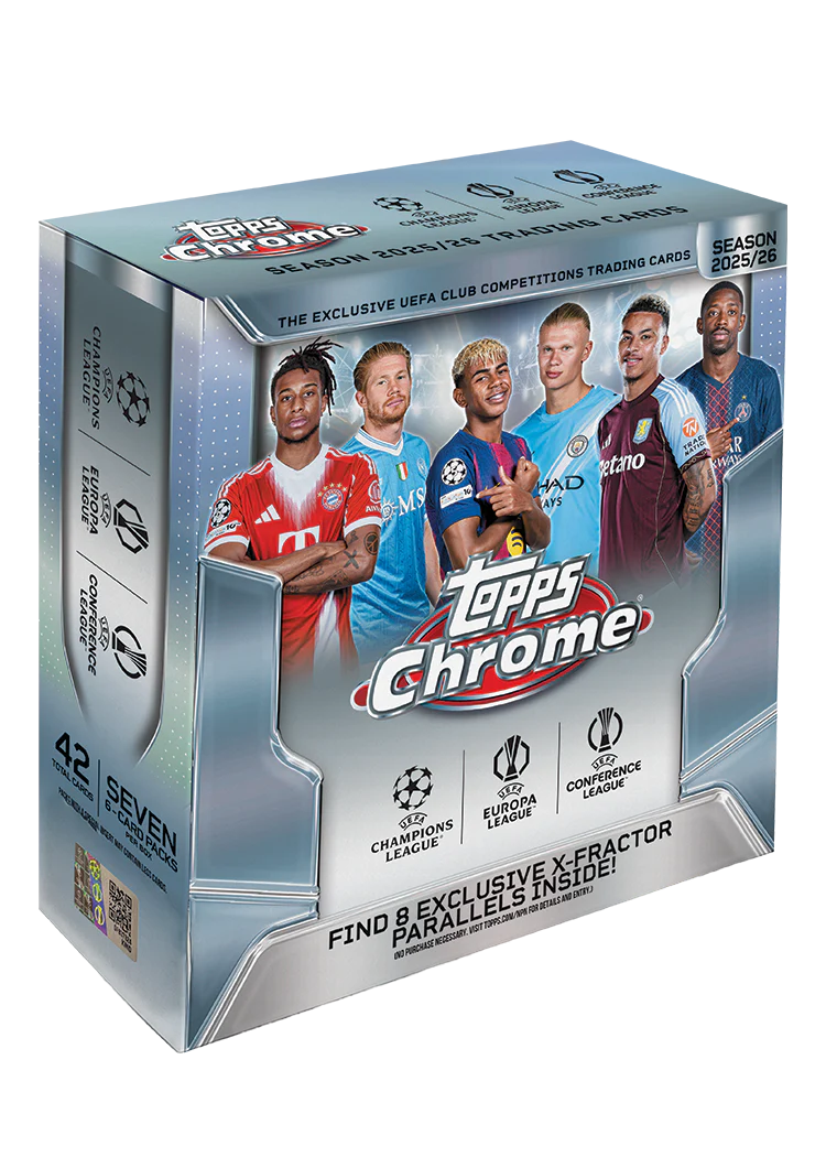 Topps Chrome UEFA Club Competitions UCC 2025/26 - Mega Box
