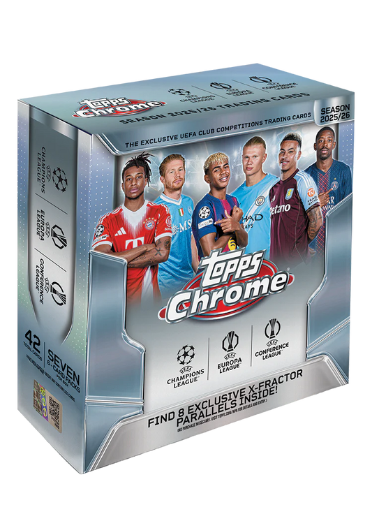Topps Chrome UEFA Club Competitions UCC 2025/26 - Mega Box
