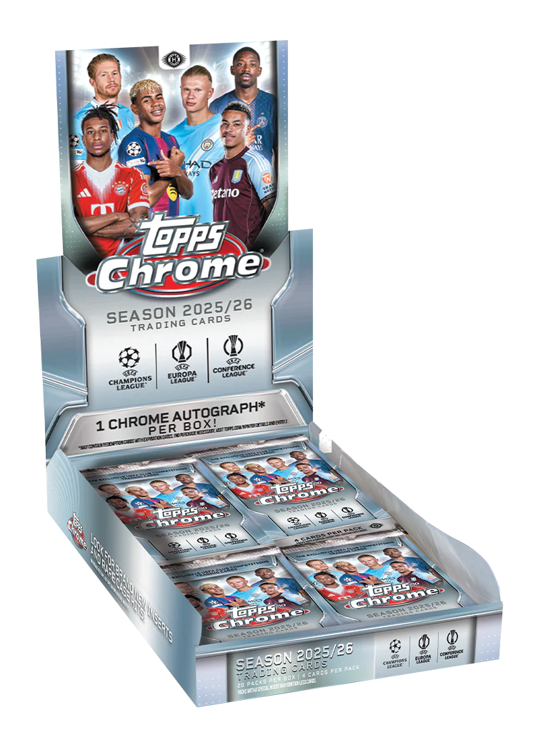 Topps Chrome UEFA Club Competitions UCC 2025/26 - Hobby Box