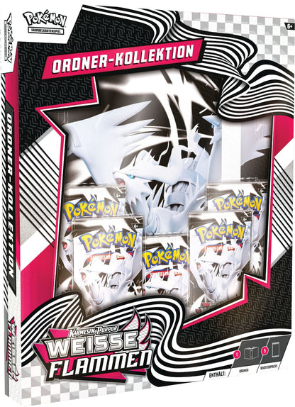 POKEMON Schwarze Blitze / Weiße Flammen 10.5 Ordner-Kollektion Weiß