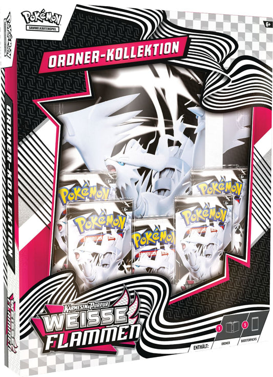 POKEMON Schwarze Blitze / Weiße Flammen 10.5 Ordner-Kollektion Weiß