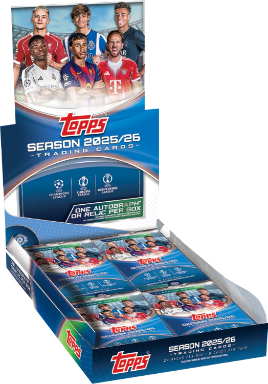SOCCER 2025-26 Topps UEFA Club Competitions - Hobby Box Vorbestellung !!! (erscheint voraussichtlich 15.1.2026)