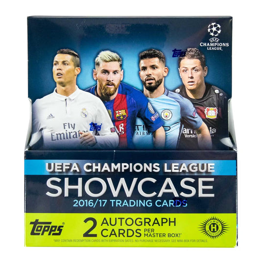 SOCCER 2016/17 TOPPS CHAMPIONS LEAGUE SHOWCASE (UEFA) HOBBY box (2 Auto)
