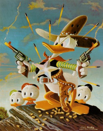 Barks Lithographie (Edition 313)  Sheriff of Bullet Valley (500 Ex)