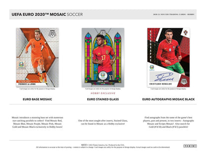 SOCCER 20-21 Panini Mosaic UEFA EURO Cards Hobby Box