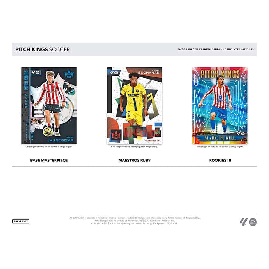 2025-26 Panini Pitch Kings Soccer Cards - Hobby Box (1 Auto)