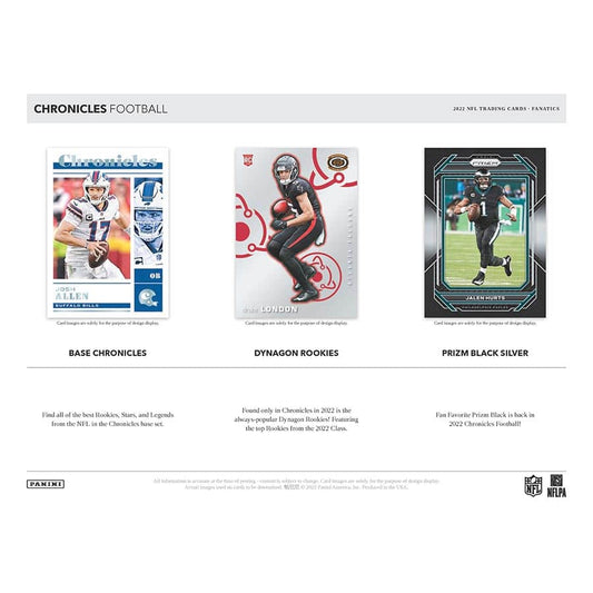 NFL 2022 Panini Chronicles Football Blaster Box