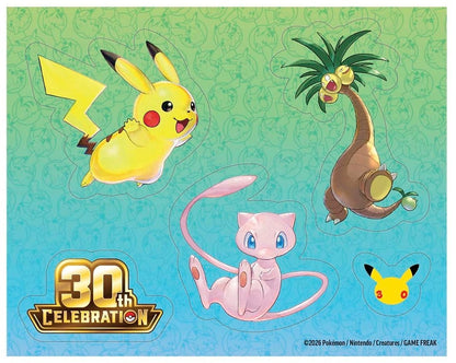 POKEMON 30 Jahre 3-er Pack Tech-Sticker-Kollektion DE (EVT September 2026)