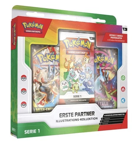 POKEMON Erste Partner Serie 1-3 im set Illustrations Kollektion DE
