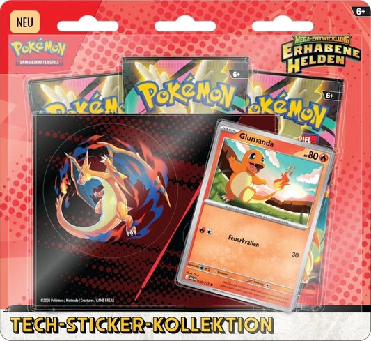 POKEMON - beide Erhabene Helden 3er Blister (Glumanda + Nebulak) im Set DE