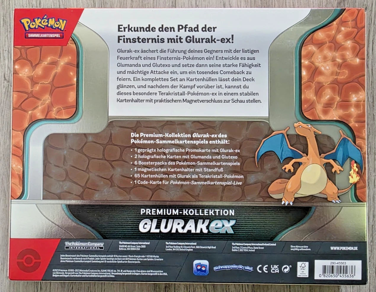 POKEMON Glurak ex premium Box DE