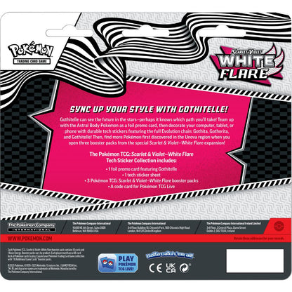 POKEMON White Flare Tech Sticker Collection 3er Blister  EN