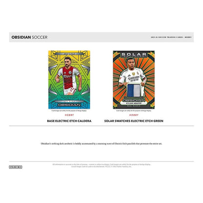 2025-26 Panini Obsidian Soccer Hobby Box (4 Auto/Memo)