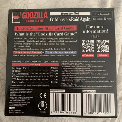 Godzilla Card Game Monsters Raid Again (BP02) Booster Box EN