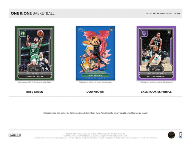 NBA 2022-23 Panini One and One basketball hobby box