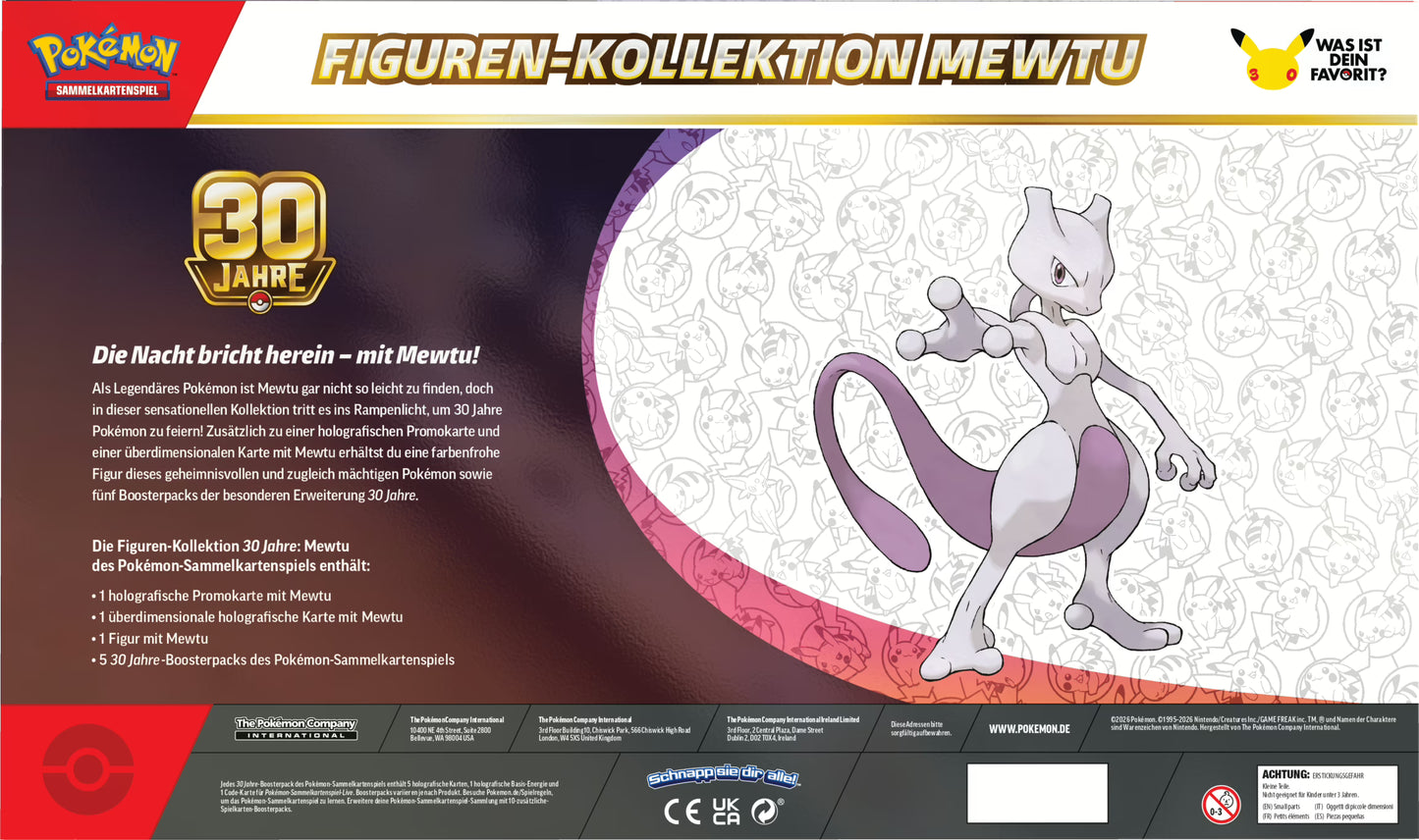 POKEMON 30 Jahre Mewtu Figuren-Kollektion   EVT 06. November 2026
