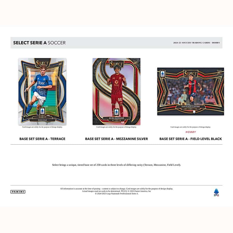 SOCCER 2024-25 Panini Select Serie A Hobby Box