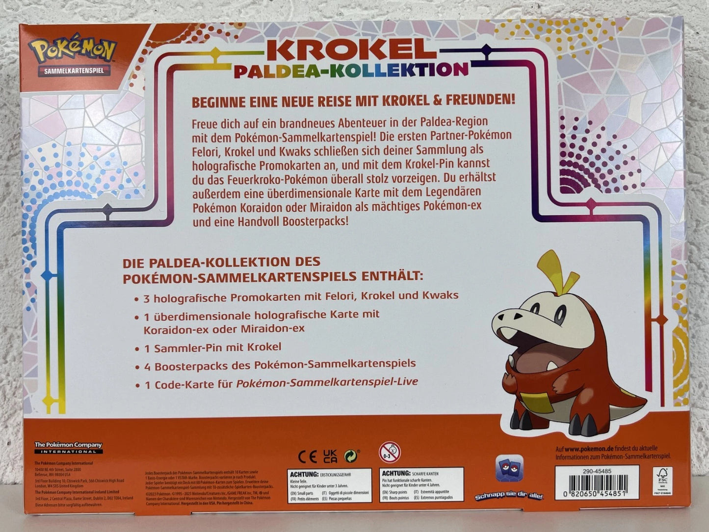 POKEMON: Paldea-Kollektion: Krokel Box DE