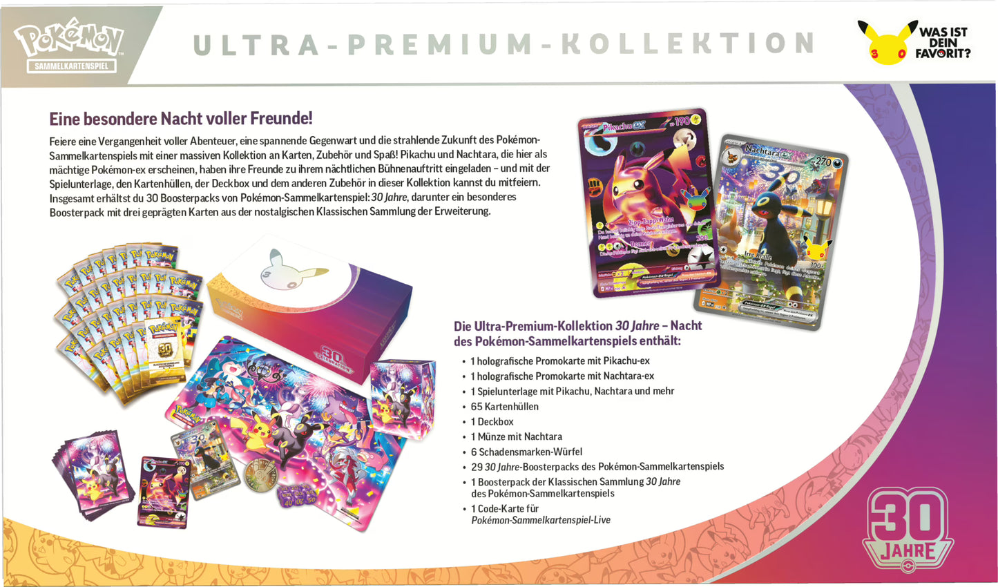 POKEMON 30 Jahre Ultra-Premium-Kollektion Nacht  EVT 06. November 2026